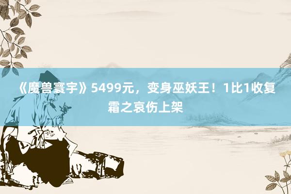 《魔兽寰宇》5499元，变身巫妖王！1比1收复霜之哀伤上架